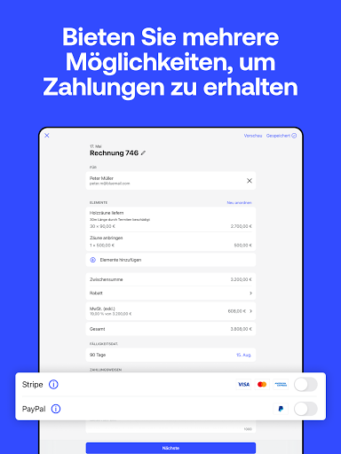 Invoice2go: Rechnung schreiben Screenshot