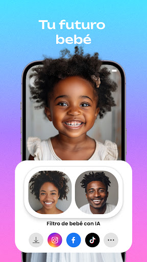Captura de pantalla de AI Baby Generator: Face Maker