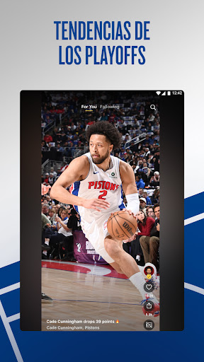 Captura de pantalla de NBA App: baloncesto en directo