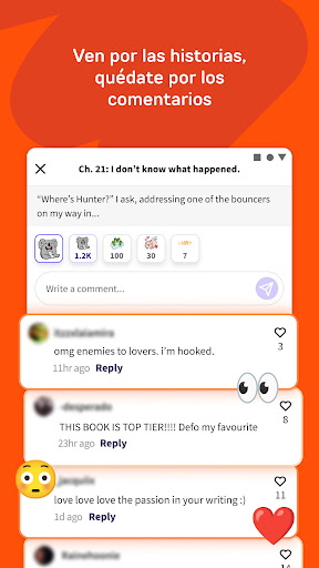 Captura de pantalla de Wattpad - Lee y Escribe