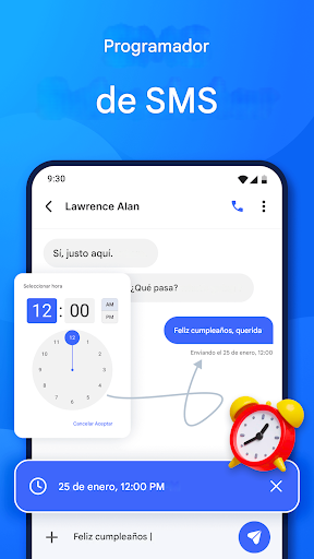 Captura de pantalla de Aplicación de mensajería SMS