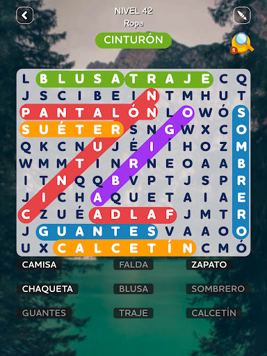 Captura de pantalla de Sopas de Letras Español
