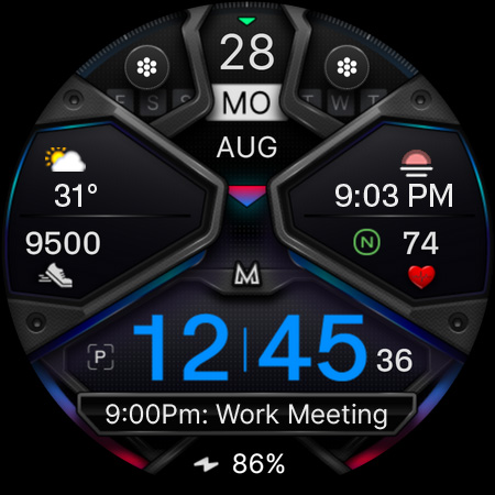 Captura de pantalla de MD326 3D Modern Watch Face