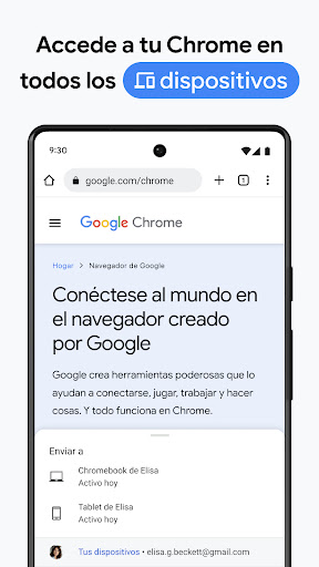 Captura de pantalla de Google Chrome