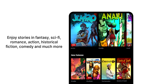 Captura de pantalla de Zebra Comics: Webtoons & Manga
