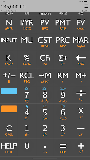 10bii Financial Calculator screenshot