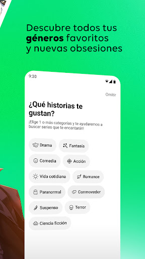 Captura de pantalla de WEBTOON