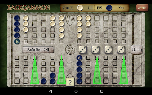 Captura de pantalla de Backgammon Pro