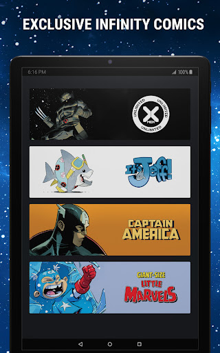 Captura de pantalla de Marvel Unlimited