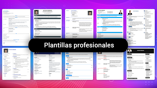 Captura de pantalla de Currículum vítae Crear CV PDF