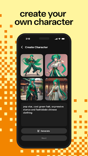 Captura de pantalla de Character AI: Chat, Talk, Text