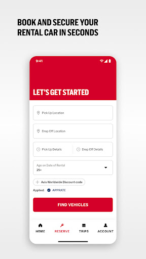 Avis Car Rental screenshot