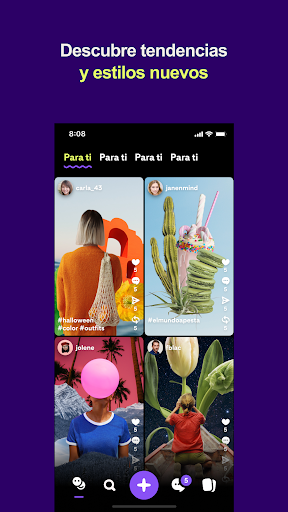 Captura de pantalla de Shuffles de Pinterest
