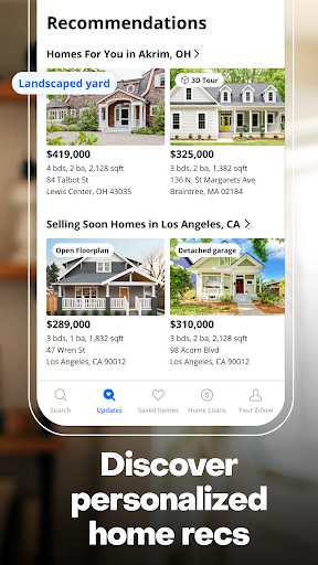 Captura de pantalla de Zillow: Homes for Sale & Rent