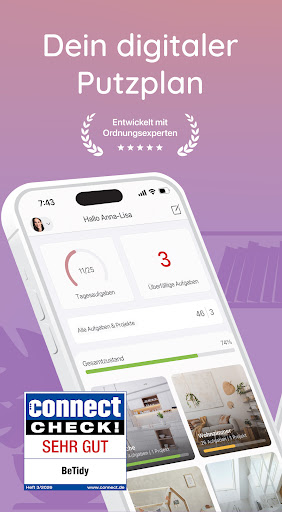 BeTidy » Putzplan & Ordnung Screenshot