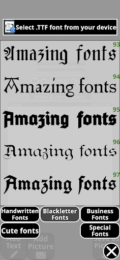 xCanvas: Font lettering design screenshot