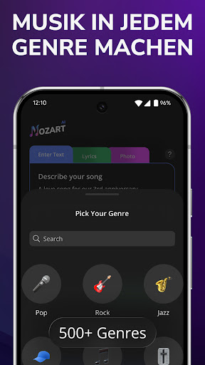 KI-Songgenerator - Mozart AI Screenshot
