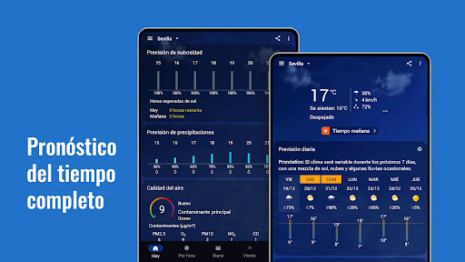 Captura de pantalla de Reloj y clima transparente