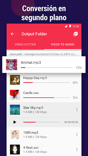 Captura de pantalla de Convertidor MP3 - Mp4 to MP3