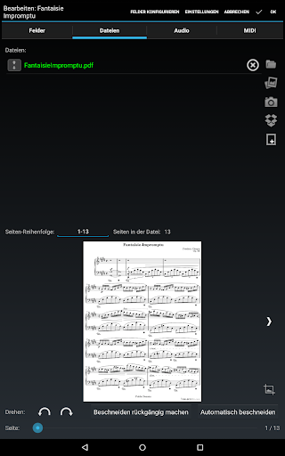 MobileSheets Screenshot
