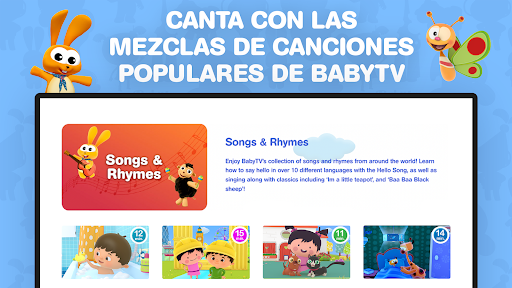 Captura de pantalla de BabyTV - Vídeos para niños