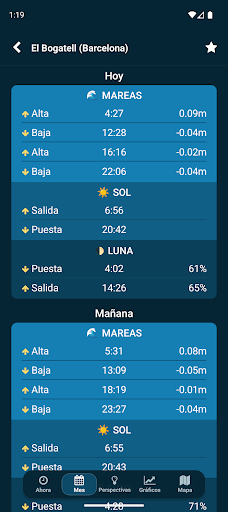 Captura de pantalla de Mareas cercanas