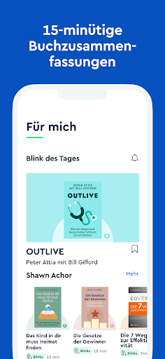 Blinkist: Buchzusammenfassung Screenshot
