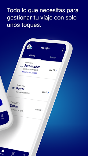 Captura de pantalla de JetBlue - Reserva viajes