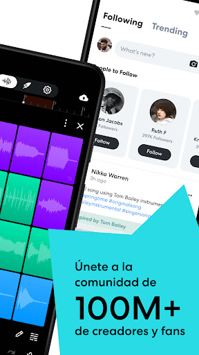 Captura de pantalla de BandLab: Estudio musical