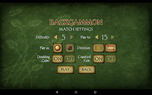 Captura de pantalla de Backgammon Pro