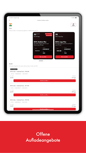 Rebtel: Aufladungen und Anrufe Screenshot