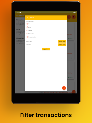 Captura de pantalla de Binance Smart Chain Explorer
