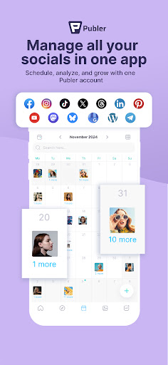 Captura de pantalla de Publer: Social Media Tools