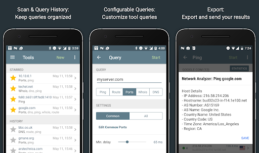 Captura de pantalla de Network Analyzer Pro