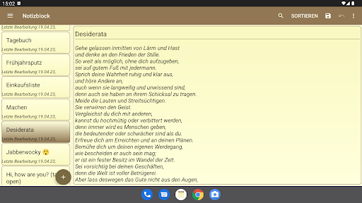Notepad - einfache Notizen Screenshot