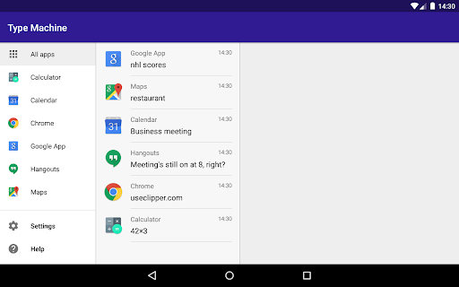 Captura de pantalla de Type Machine