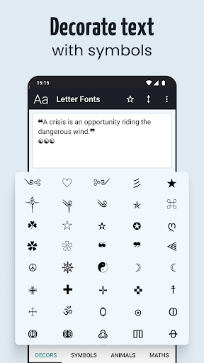 Captura de pantalla de Letras Bonitas - Fuentes Cool