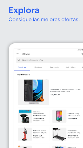 Captura de pantalla de eBay: Compras Online y Ahorrar