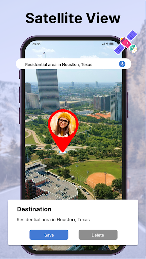 Captura de pantalla de Live Satellite View GPS Map