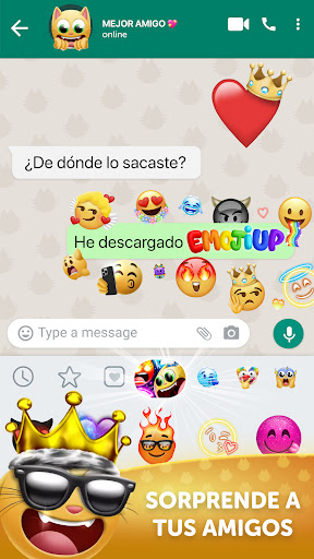 Captura de pantalla de Emoji Up: genmoji sticker