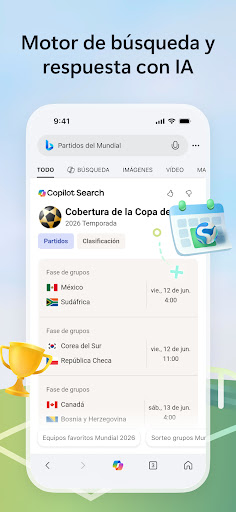 Captura de pantalla de Microsoft Bing Búsqueda