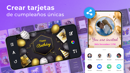 Captura de pantalla de Invitación de Cumpleaños