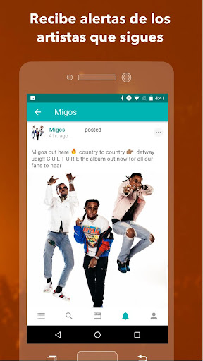 Captura de pantalla de Bandsintown Concerts