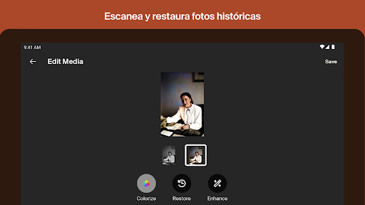 Captura de pantalla de Ancestry: Tu historia y ADN