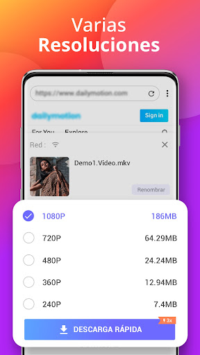 Captura de pantalla de Descargador