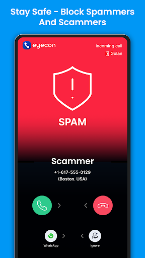 Captura de pantalla de Eyecon Caller ID & Spam Block