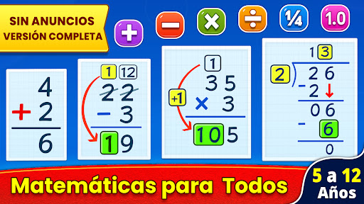 Captura de pantalla de Juegos de Matemáticas español