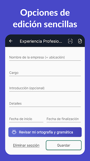 Captura de pantalla de Currículum Vítae - CV Engineer