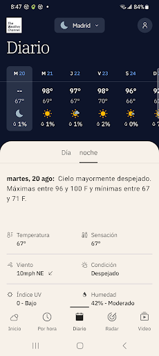 Captura de pantalla de Tiempo - The Weather Channel