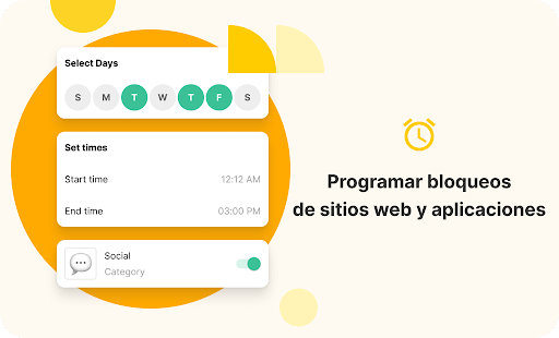 Captura de pantalla de BlockSite: evita distracciones